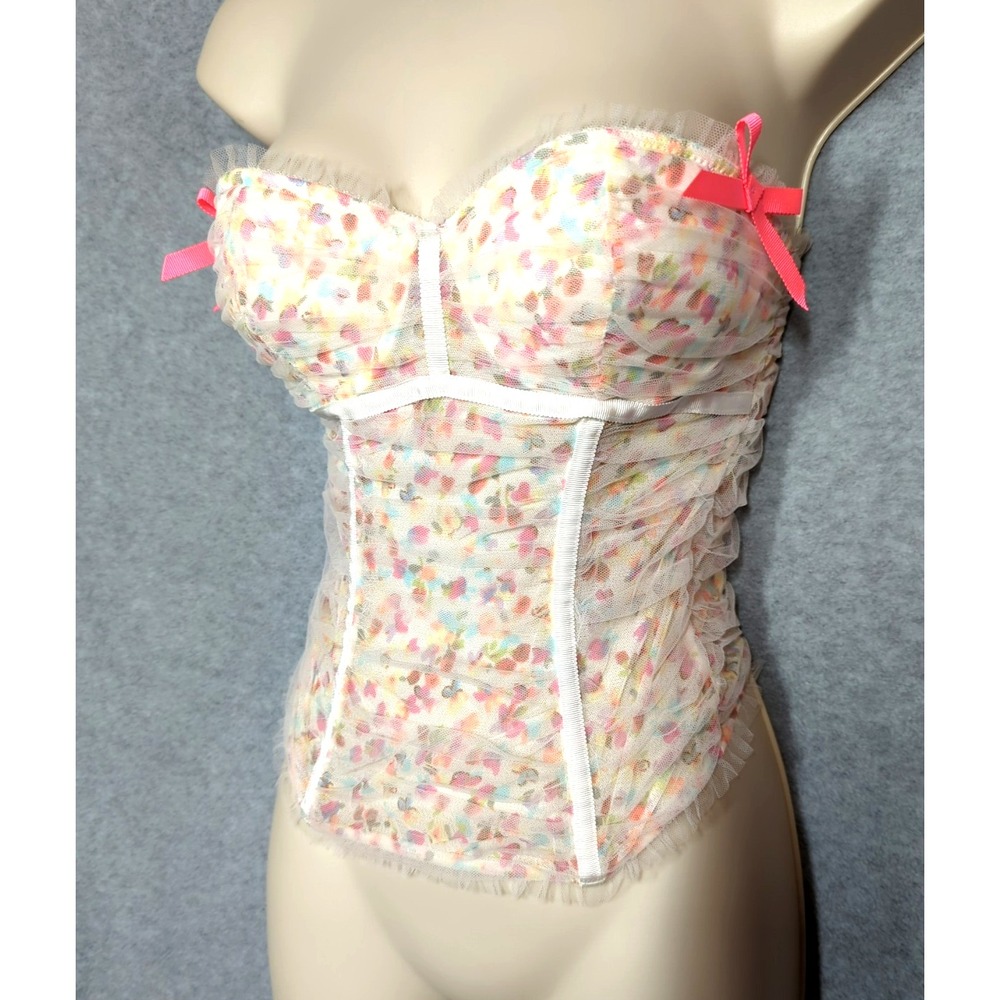 Victoria's Secret Garden Fairy Tulle Bustier 34B Fairy Inspired Sexy Playful